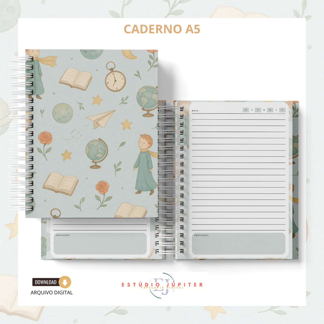 Caderno A5 - Pequeno Príncipe