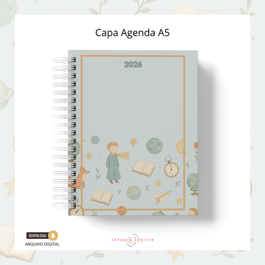 Agenda A5 Datada 1DPP - 2026 - Pequeno Príncipe