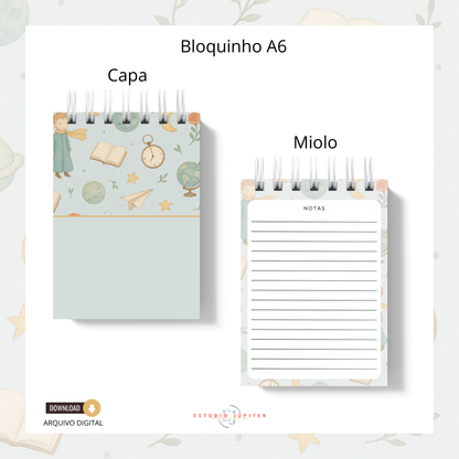 Bloquinho A6 - Pequeno Príncipe
